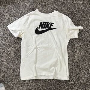 Nike White T-Shirt with Black Logo